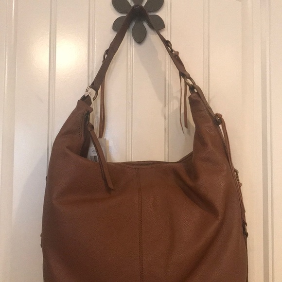 Flash Sale Lucky Brand Boho Large Leather Hobo Bag - Picture 7 of 8